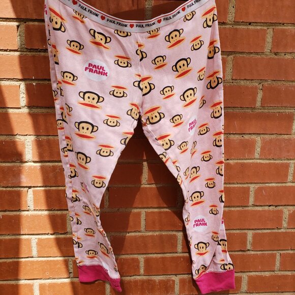 EUC PAUL FRANK cozy pajama set (L) vibrant pink / black / red - Picture 6 of 6